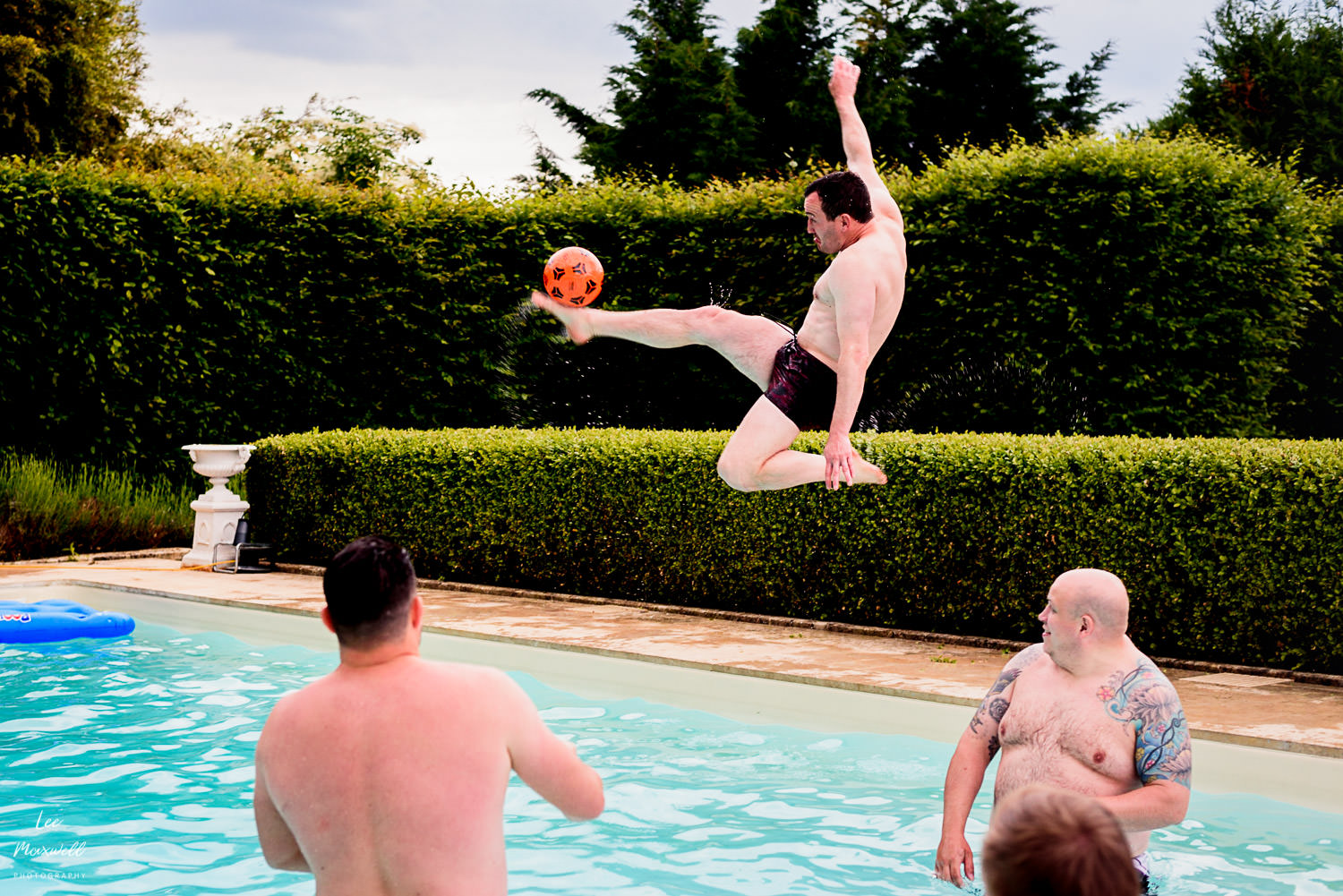 Football in the pool