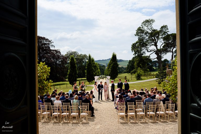 Outside Ceremony at Pynes House