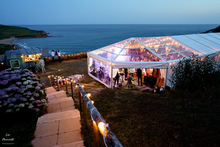 Marquee wedding in Devon