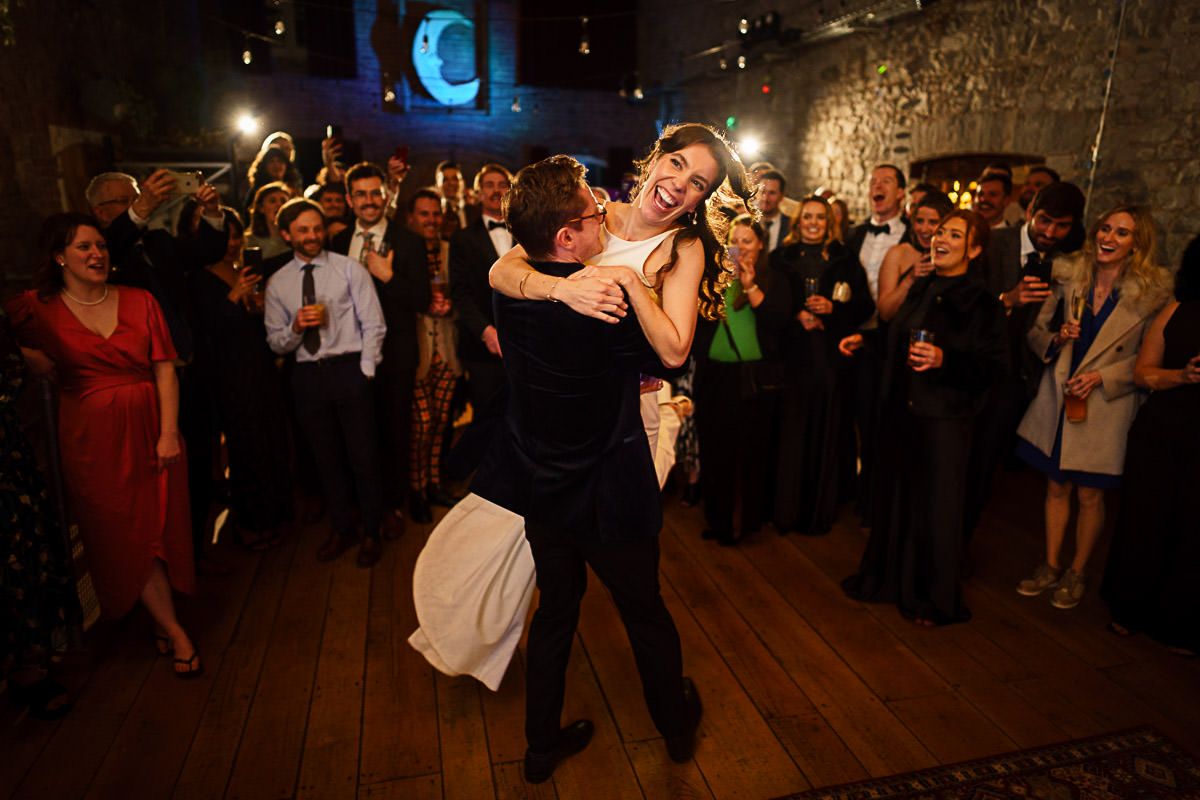 First dance at Devon wedding