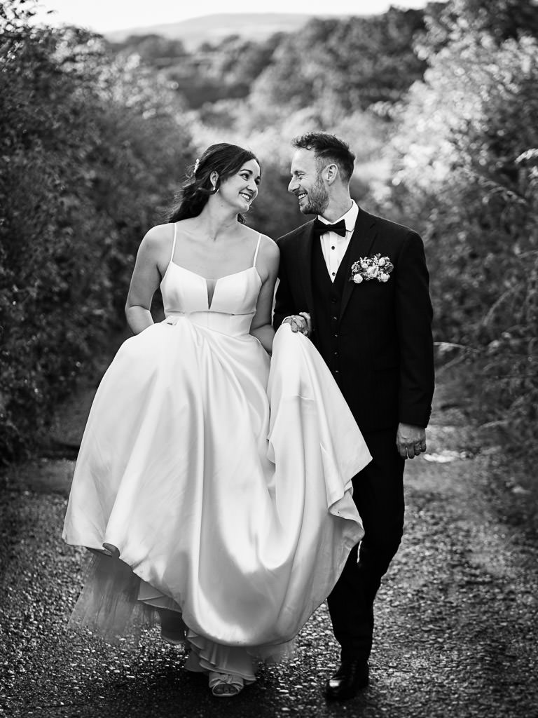 Devon wedding couple portrait